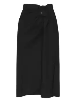 Юбка макси с узлом BALENCIAGA, черный