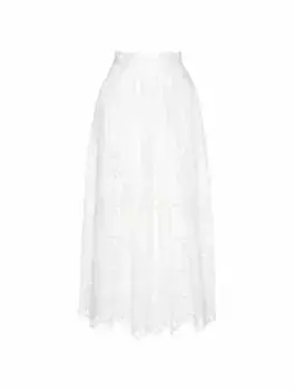 Юбка макси с вышивкой Dolce&Gabbana, белый