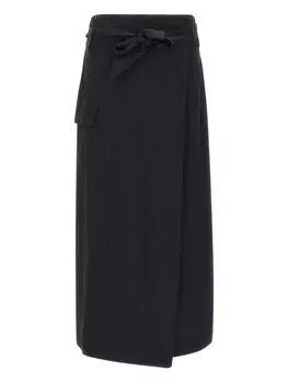 Юбка макси с запахом kaos, черный