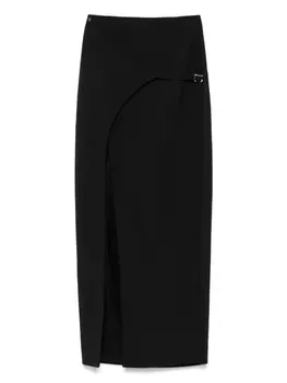 Юбка макси с запахом Ssheena, черный