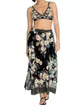 Юбка макси с завязками по бокам, цвет многоцветный Johnny Was, цвет multi