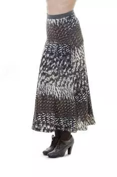 Юбка макси с животным принтом Conquista, мультиколор