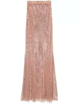 Юбка макси Santa Brands, украшенная кристаллами, розовый