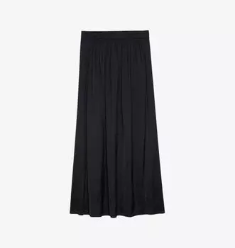 Юбка макси сатиновая с высокой посадкой Jady Zadig&Voltaire, черный