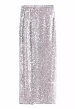 Юбка макси SEQUIN REGULAR FIT Next, фиолетовый