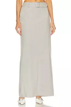 Юбка макси SER.O.YA Maeve, серебряный