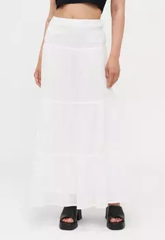 Юбка макси SKIRT Gina Tricot Petite, белый