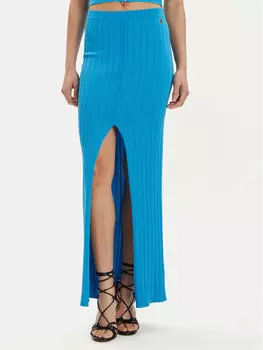 Юбка макси slim fit Patrizia Pepe, синий