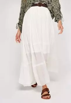 Юбка макси SLUB SHIMMER Apricot, цвет white