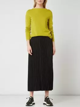 Юбка макси со складками модель «Алексис» Selected Femme, черный