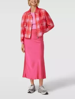 Юбка макси со структурированным узором Jake*s Collection, фуксия