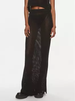 Юбка макси стандартного кроя Tommy Jeans, черный