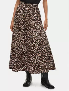 Юбка макси стандартный крой Valencia 14106880 Vila, коричневый