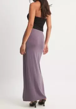 Юбка макси STRAIGHT NA-KD, сиреневый