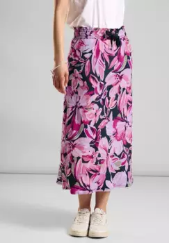 Юбка макси STREET ONE, эластичный пояс с кулиской, цвет Magnolia Pink