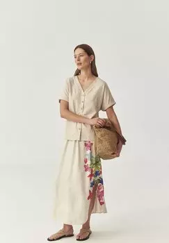 Юбка макси TATUUM, бежевый/меланж