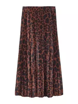 Юбка макси Trendyol Skirt, коричневый