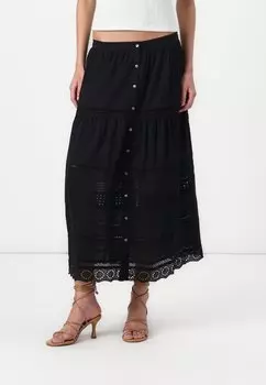 Юбка макси TRIM MAXI SKIRT GAP, черный