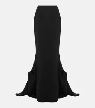Юбка макси тубероза Maticevski, черный
