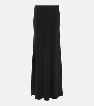 Юбка макси Tura из крепа STAUD, черный
