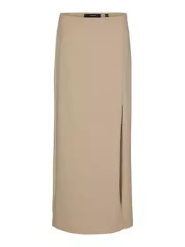 Юбка макси VERO MODA Skirt VMLIVA, коричневый