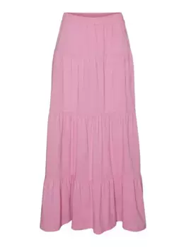 Юбка макси Vero Moda "VMMIA HW LONG SKIRT JRS SPE", розовый