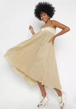 Юбка макси VIELSEITIGER YC Fashion & Style, бежевый