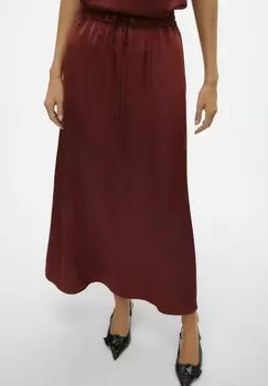 Юбка макси VMMOSIA Vero Moda, темно-красный