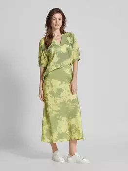 Юбка макси в стиле батик, модель 'MILAJAANA BLOMMAA' Armedangels, желтый