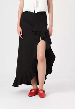 Юбка макси WATERFALL SKIRT Sister Jane, черный