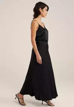 Юбка макси WE Fashion, черная