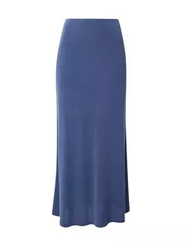 Юбка макси WEEKDAY Skirt Signe, темно-синий