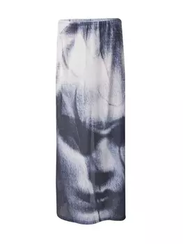 Юбка макси WEEKDAY Skirt Sting, светло-серый