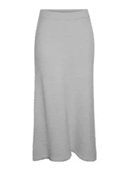 Юбка макси YAS Skirt YASCHARLOTTE, светло-серый