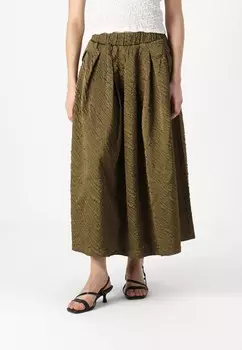 Юбка макси YASCAMIE SKIRT YAS, темно-зеленый