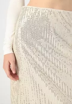 Юбка макси YASPALESA ANKLE SKIRT YAS, серебристый