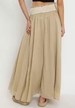 Юбка макси YC Fashion & Style, бежевый