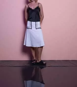 Юбка Melia белого цвета SMF