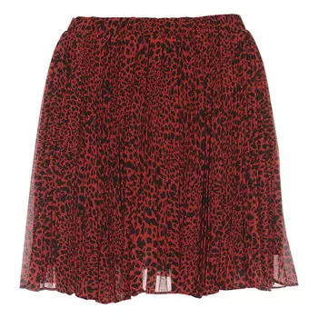 Юбка Michael Kors Elastic Waist Pleated Short, малиновый/черный