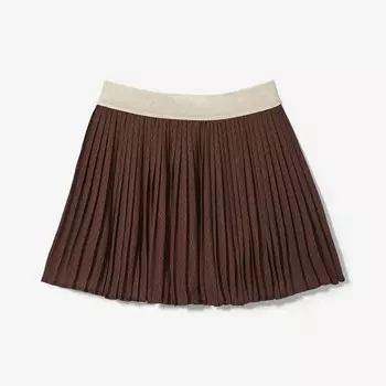 Юбка Michael Kors Kids Pleated Logo, коричневый