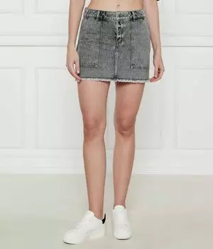 Юбка Michael Kors мини джинсовая, серый