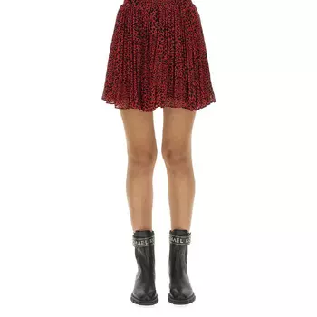 Юбка Michael Kors Pleated, красный/черный