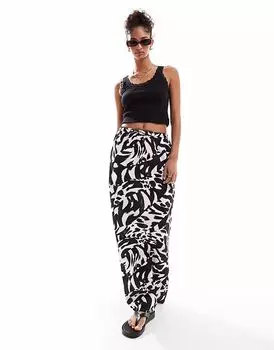 Юбка мидакси для девочек в среду с анималистичным принтом Wednesday's Girl