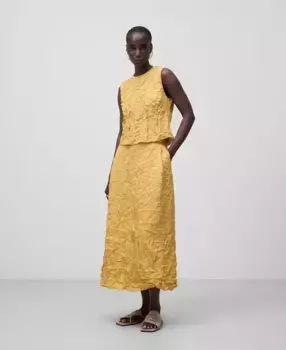 Юбка миди А-силуэта Adolfo Dominguez, оранжевый