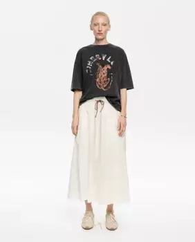 Юбка миди А-силуэта Bimba y Lola, белый