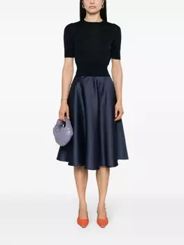 Юбка миди А-силуэта Blanca Vita, синий