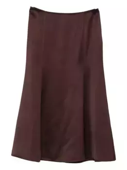 Юбка миди А-силуэта HERSKIND, коричневый