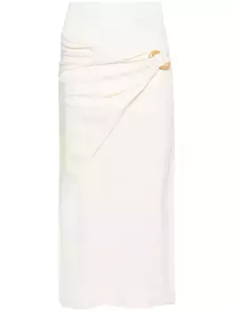 Юбка миди А-силуэта JIL SANDER, нейтральный