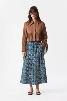 Юбка миди А-силуэта с пуговицами & Other Stories, мультиколор