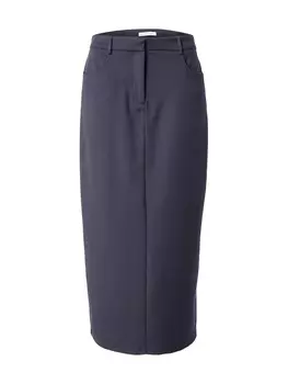 Юбка миди Abercrombie & Fitch Skirt, черный